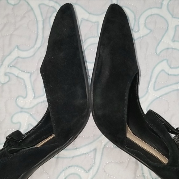 Gianni Bini Black Suede Heels 6 - Picture 9 of 12